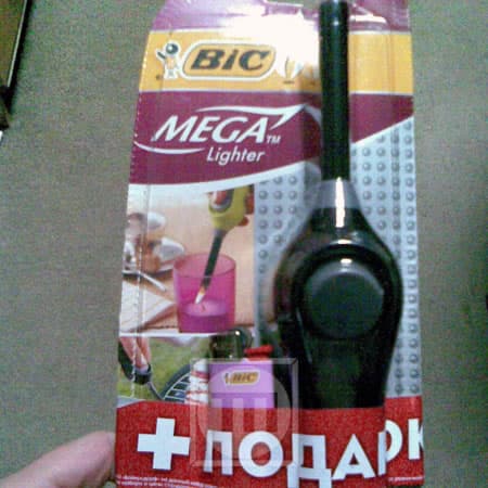 Продукция BIC в упаковке, подготовленной центром